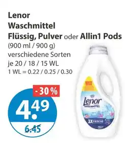 V Markt Lenor waschmittel flüssig Angebot
