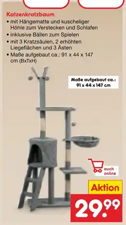 Netto Marken-Discount Katzenkratzbaum Angebot