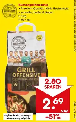 Netto Marken-Discount Buchengrillholzkohle Angebot