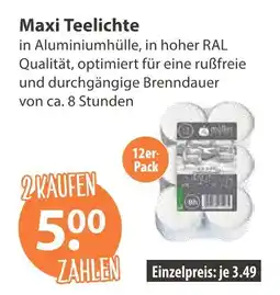 V Markt Maxi teelichte Angebot