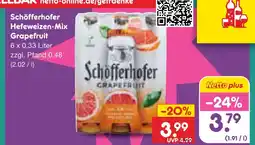 Netto Marken-Discount Schöfferhofer hefeweizen-mix grapefruit Angebot