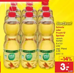 Netto Marken-Discount Stardrink schorle oder frucht g‘ spritzer Angebot