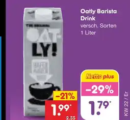 Netto Marken-Discount Oatly barista drink Angebot
