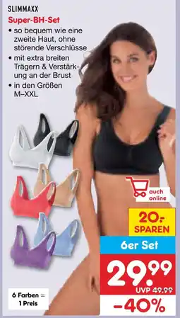 Netto Marken-Discount Slimmaxx super-bh-set Angebot