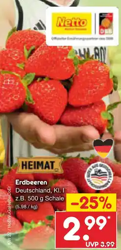 Netto Marken-Discount Erdbeeren Angebot