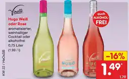 Netto Marken-Discount Vinetti hugo weiß Angebot
