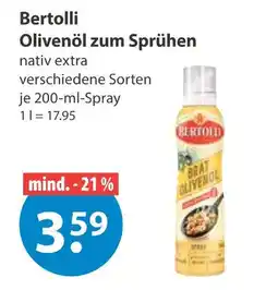 V Markt Bertolli olivenöl zum sprühen Angebot