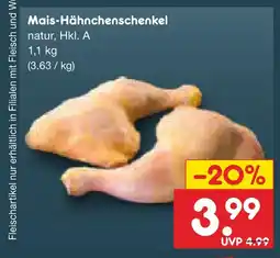 Netto Marken-Discount Mais-hähnchenschenkel Angebot