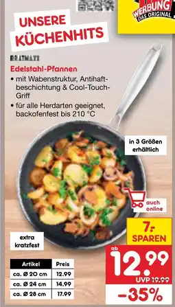 Netto Marken-Discount Edelstahl-pfanne ø 20 cm Angebot