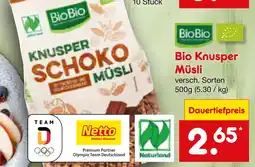 Netto Marken-Discount Biobio bio knusper müsli Angebot