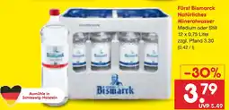 Netto Marken-Discount Fürst bismarck natürliches mineralwasser medium Angebot
