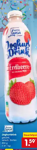 Netto Marken-Discount Gutes land joghurt drink erdbeere Angebot