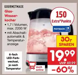 Netto Marken-Discount Gourmetmaxx glas-wasserkocher Angebot