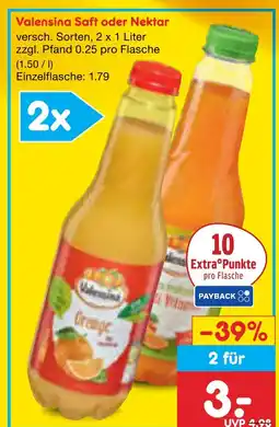Netto Marken-Discount Valensina saft oder nektar Angebot