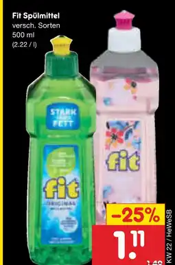 Netto Marken-Discount Fit spülmittel original Angebot