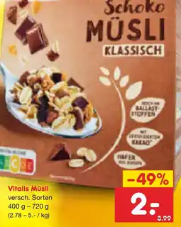 Netto Marken-Discount Vitalis müsli Angebot