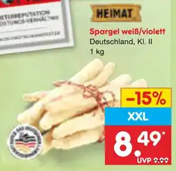 Netto Marken-Discount Heimat spargel weiß/violett Angebot