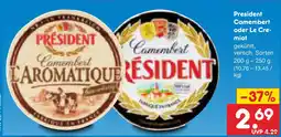 Netto Marken-Discount President camembert oder le cremiot Angebot