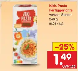 Netto Marken-Discount Kids pasta fertiggerichte Angebot