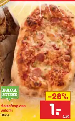 Netto Marken-Discount Backstube holzofenpinsa salami Angebot