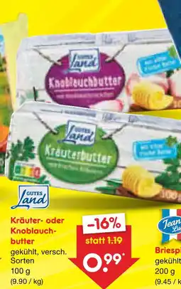 Netto Marken-Discount Gutes land kräuterbutter Angebot