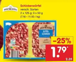 Netto Marken-Discount Hofmaier schinkenwürfel Angebot