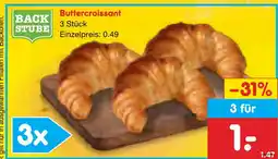 Netto Marken-Discount Backstube buttercroissant Angebot