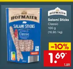 Netto Marken-Discount Hofmaier salami sticks classic Angebot
