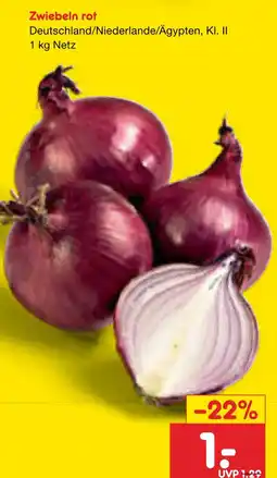 Netto Marken-Discount Zwiebeln rot Angebot