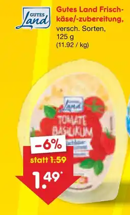 Netto Marken-Discount Gutes land frischkäse/-zubereitung tomate basilikum Angebot