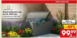 Netto Marken-Discount Metall aufbewahrungsbox m Angebot