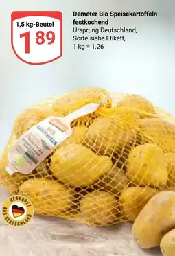 Globus Demeter Bio Speisekartoffeln festkochend Angebot