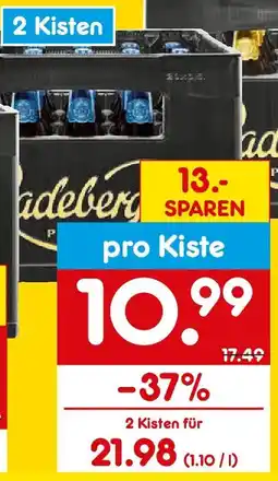 Netto Getränke Discount Radeberger Pilsner oder Alkoholfrei Angebot