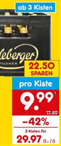 Netto Getränke Discount Radeberger Pilsner oder Alkoholfrei Angebot