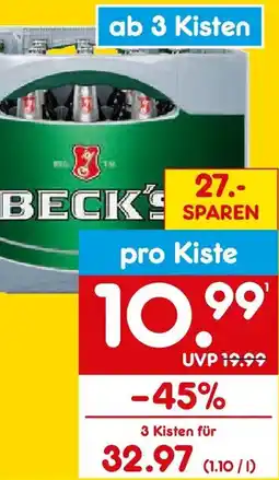 Netto Getränke Discount Beck's Pils Angebot