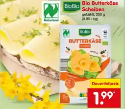 Netto Marken-Discount Biobio bio butterkäse scheiben Angebot