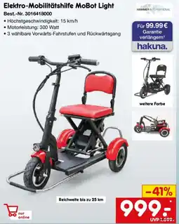 Netto Marken-Discount HAMMER INTERNATIONAL Elektro-Mobilitätshilfe MoBot Light Angebot