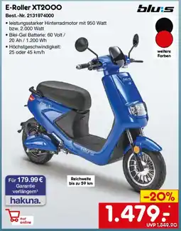 Netto Marken-Discount blu:s E-Roller XT2000 Angebot