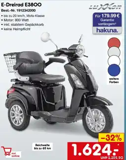 Netto Marken-Discount LUXXon E-Dreirad E3800 Angebot