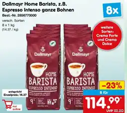 Netto Marken-Discount Dallmayr Home Barista, z.B. Espresso Intenso ganze Bohnen Angebot
