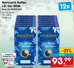 Netto Marken-Discount Mövenpick Kaffee, z.B. Der Milde Angebot