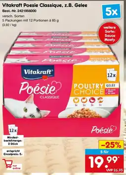 Netto Marken-Discount Vitakraft Poesie Classique, z.B. Gelee Angebot