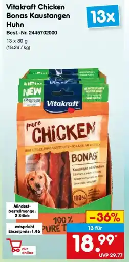 Netto Marken-Discount Vitakraft Chicken Bonas Kaustangen Huhn Angebot