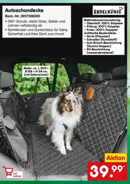 Netto Marken-Discount RUDELKÖNIG Autoschondecke Angebot