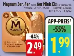 E-Center Magnum 3er, 4er oder 6er Minis Eis Angebot