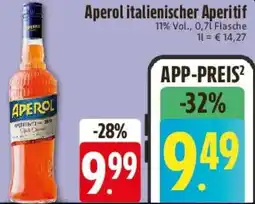 E-Center Aperol italienischer Aperitif Angebot