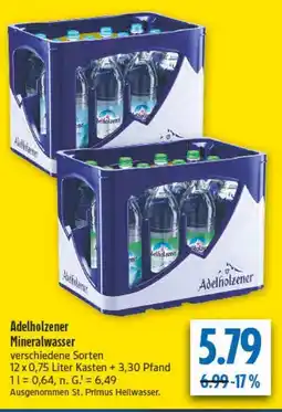 diska Adelholzener Mineralwasser Angebot