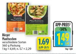 diska Bürger Maultaschen Angebot