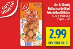 diska Gut & Günstig Delikatess Geflügel Frikadellen Bällchen Angebot