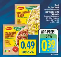 diska Maggi Fix, Food Travel oder Herzens Küche Würzpaste Angebot